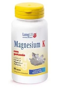 LongLife Magnesium K Integratore Magnesio Potassio 60 Capsule