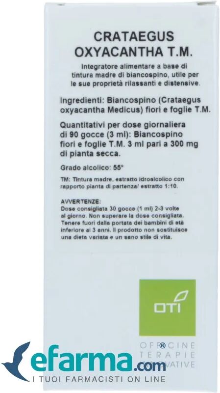 Oti Crataegus Oxycantha Tintura Madre Gocce 100 ml