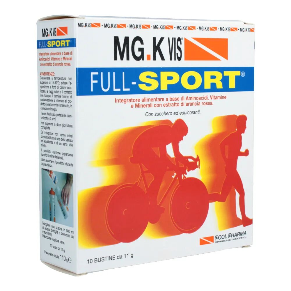 mg-k vis mg.k vis full sport integratore dietetico sportivo 10 bustine