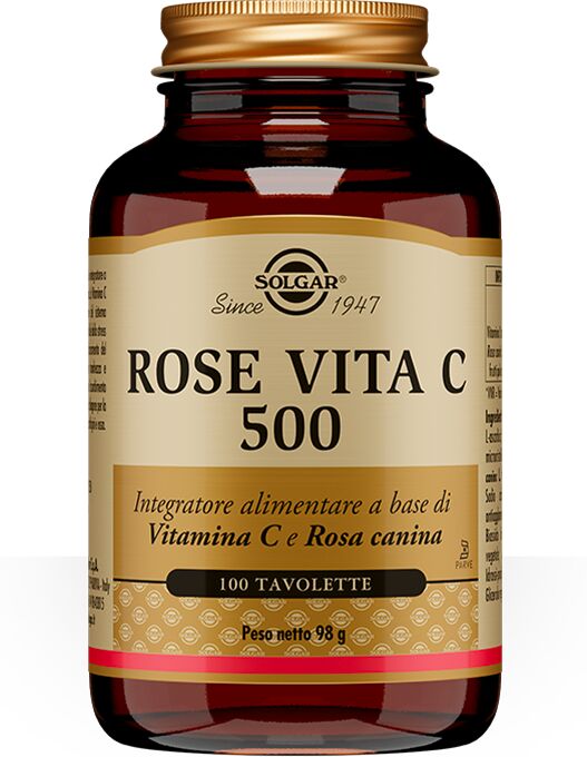 Solgar Rose Vita C 500 Integratore Vitamina C 100 Tavolette