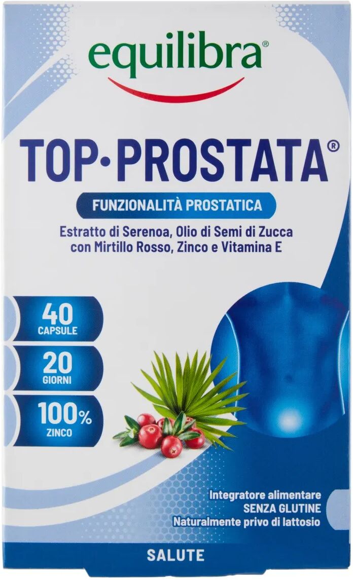 Equilibra Top Prostata Integratore Benessere Vie Urinarie 40 Capsule