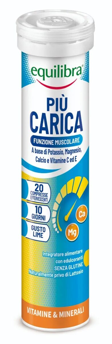 Equilibra Più Carica Integratore Vitamine e Sali Minerali 20 Compresse Effervescenti