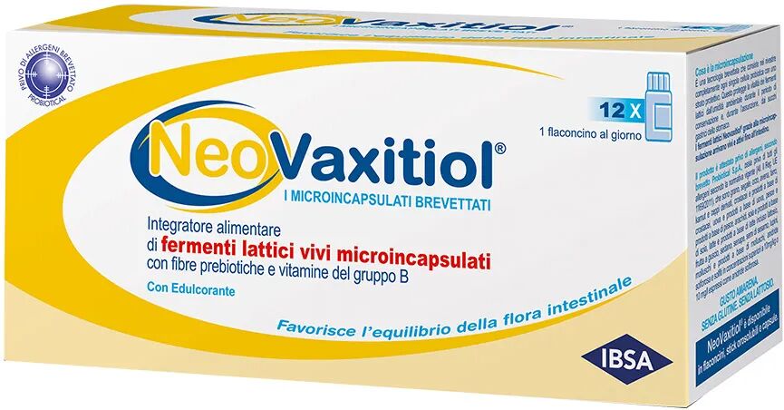 NeoVaxitiol Integratore Fermenti Lattici Vivi 12 Flaconcini