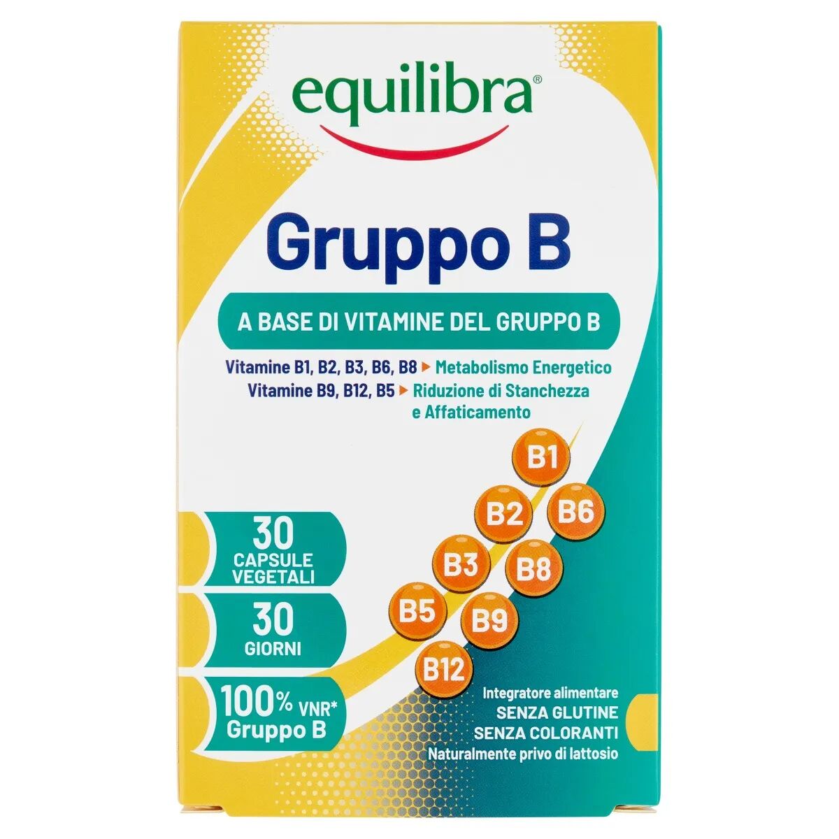 Equilibra Gruppo B Integratore di Vitamine B 30 Capsule