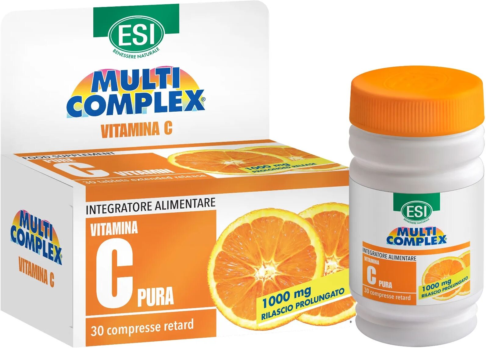 Esi Vitamina C Pura Retard Integratore Sistema Immunitario 30 Compresse