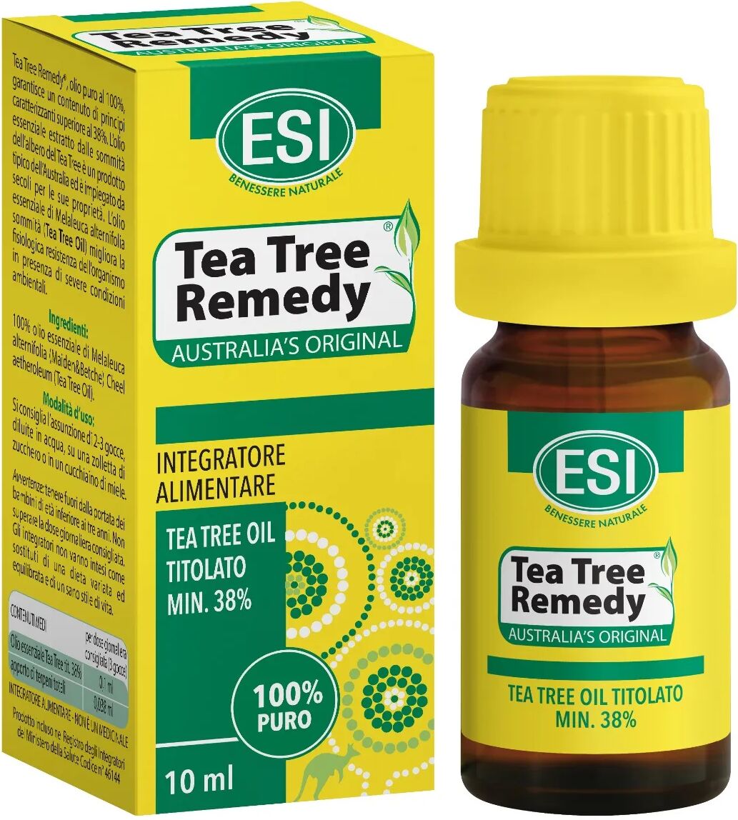 Esi Tea Tree Remedy Oil Olio Essenziale Puro di Tea Tree Integratore 10 ml