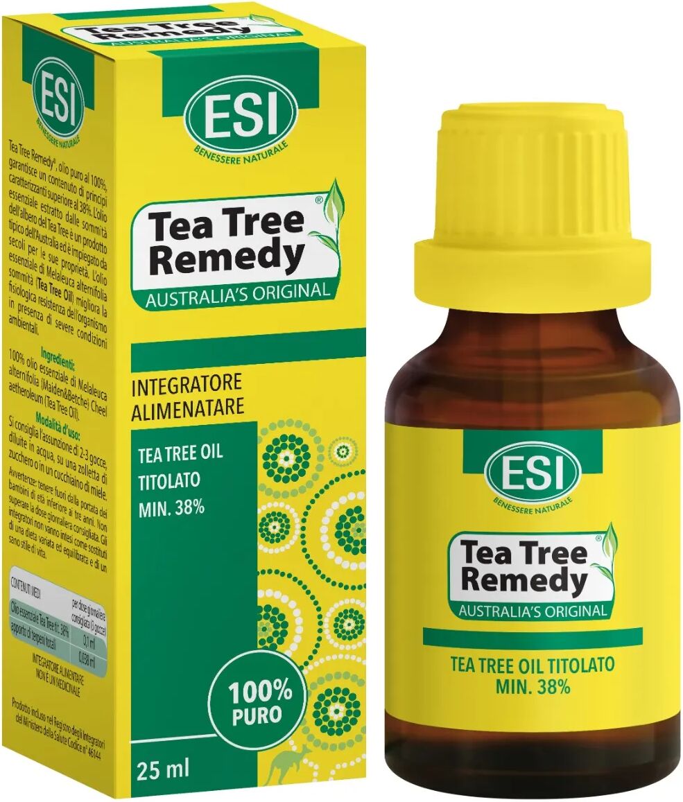 Esi Tea Tree Remedy Oil Olio Essenziale Puro di Tea Tree Integratore 25 ml