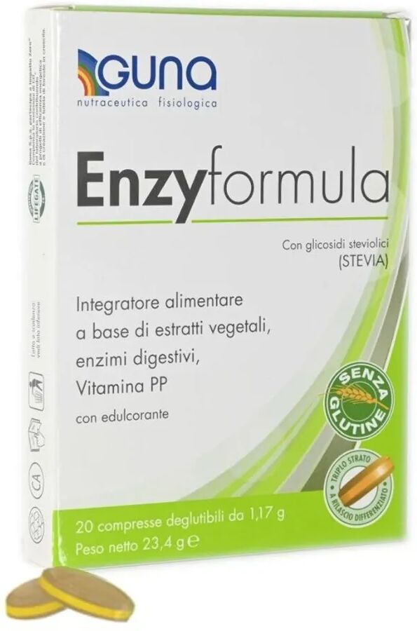 Guna Enzyformula Integratore Di Enzimi Digestivi 20 Compresse