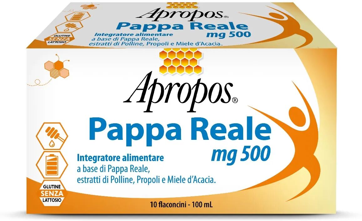 APROPOS Pappa Reale 500mg Integratore 10 Flaconcini