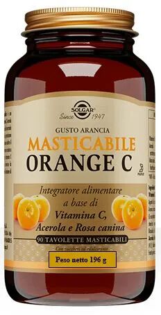 Solgar Orange C Integratore Vitamina C 90 Tavolette Masticabili