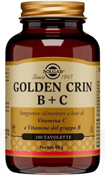 Solgar Golden Crin B+C Integratore Vitaminico 100 Tavolette