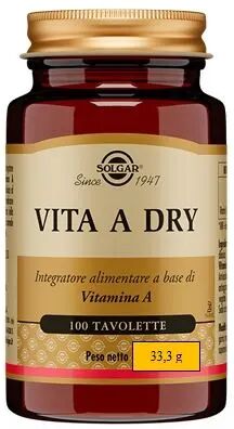 Solgar Vita A Dry Integratore Vitamina A 100 Tavolette