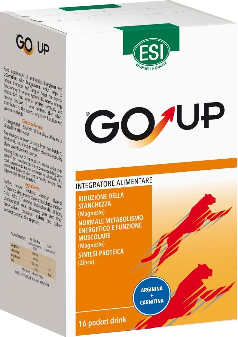 Esi Go Up Integratore Energizzante 16 Pocket Drink