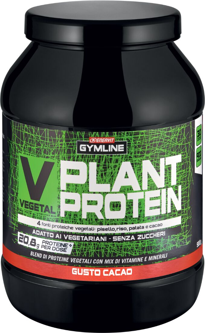 Enervit Gymline Muscle Vegetal Protein Gusto Cacao Integratore Proteine di Soia e Vitamina B6 800 g