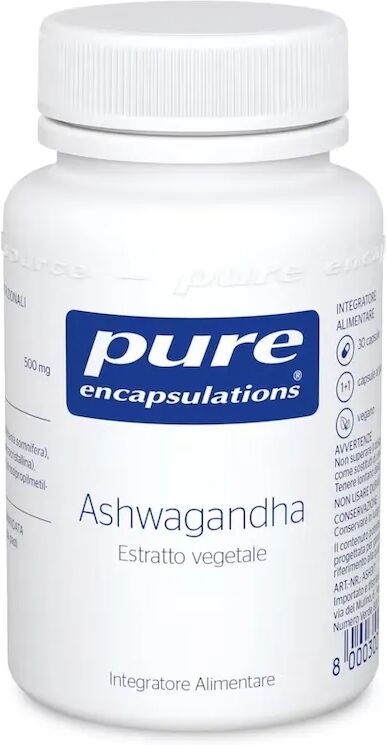 Pure Ashwagandha Integratore Contro Stress e Stanchezza 30 Capsule