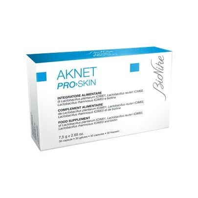Bionike Aknet Pro-Skin Integratore Contro Acne 30 Capsule