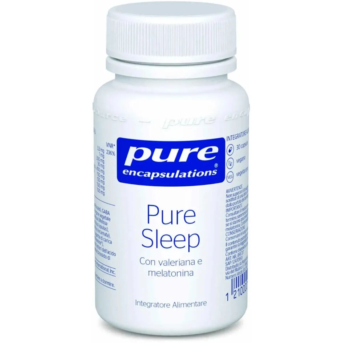 Pure Sleep Integratore Per Insonnia e Stress 30 Capsule