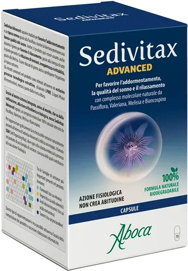 Aboca Sedivitax Advanced Integratore per il Sonno 70 Capsule