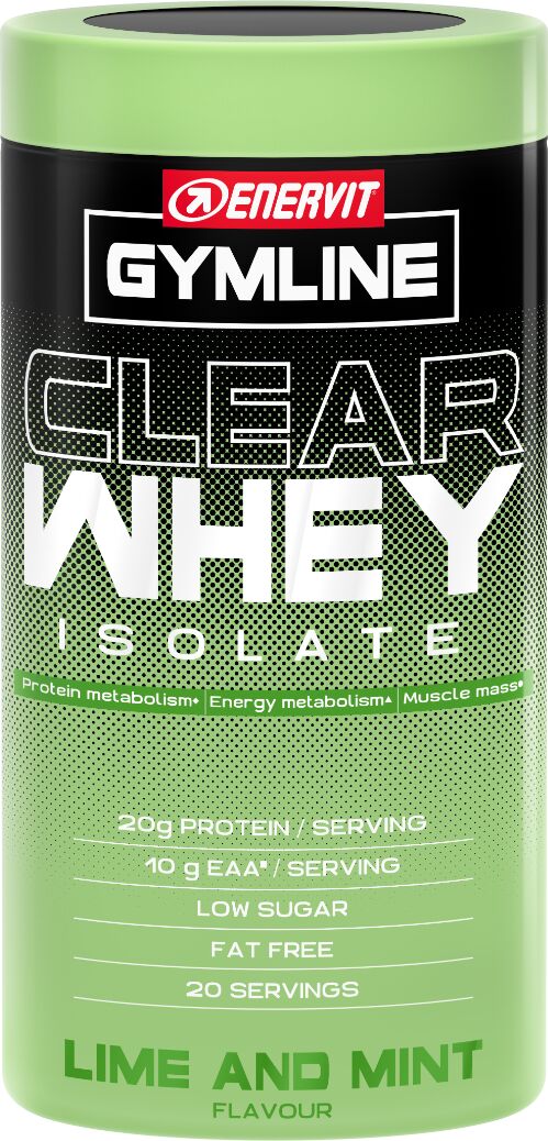 Enervit Gymline Clear Whey Integratore Di Proteine Gusto Lime e Menta 480 gr