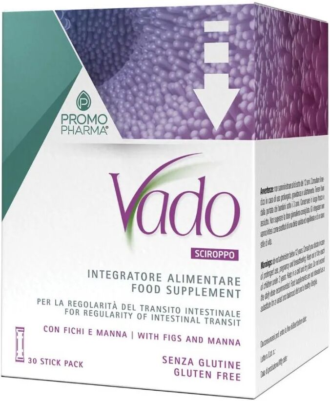 Vado Sciroppo Integratore Per L'Intestino 30 Stick