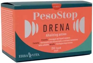 Erba Vita Peso Stop Drena Integratore Drenante 20 Stick