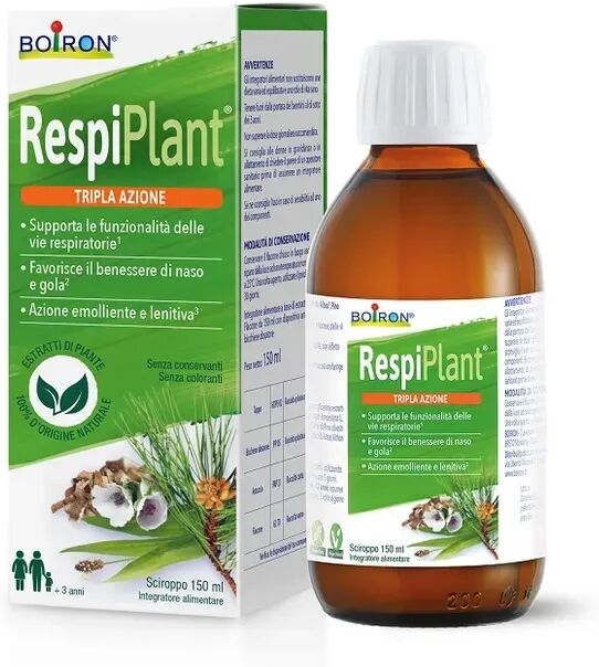 Boiron Respiplant Sciroppo Naturale Per Tosse 150 ml