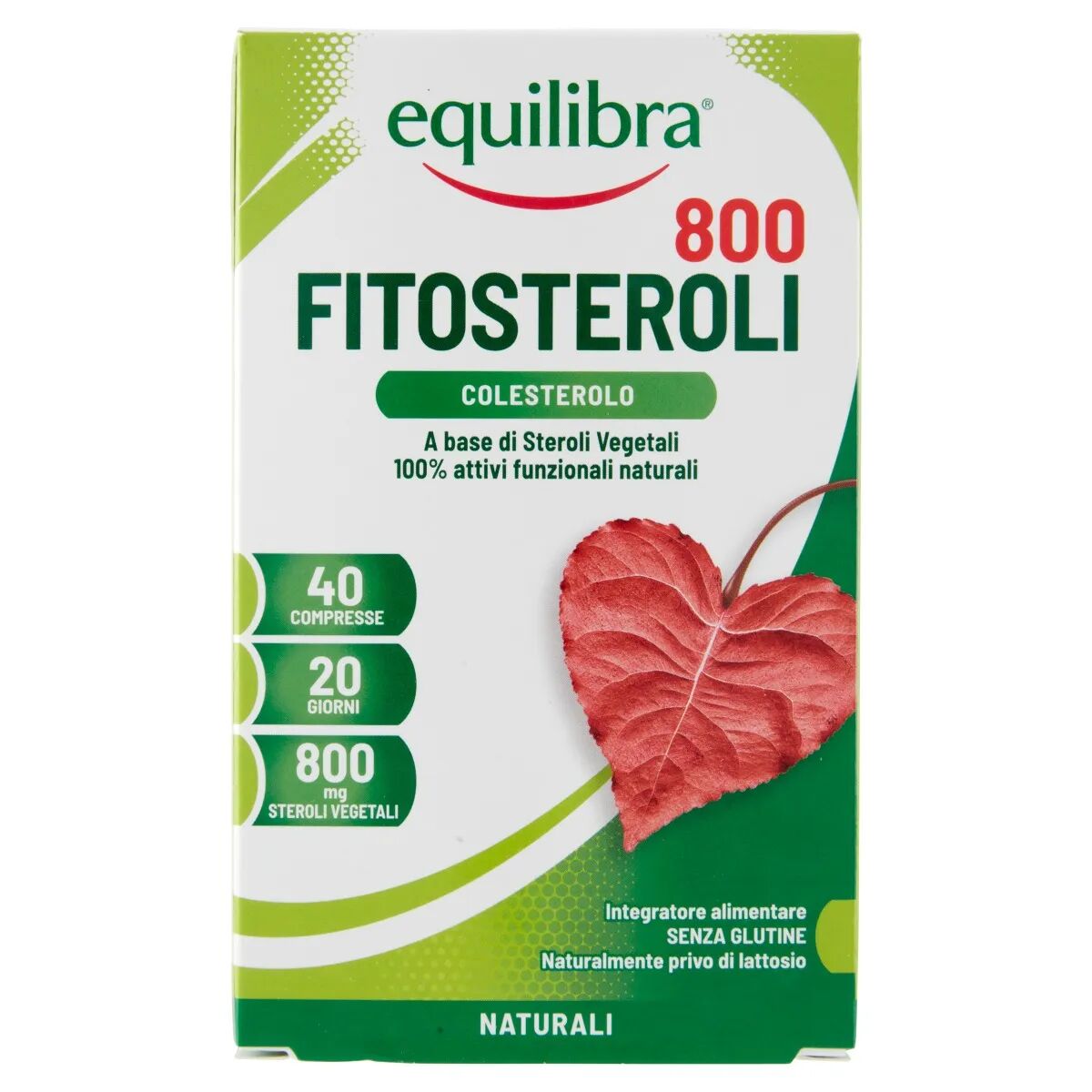 Equilibra Fitosteroli 800 Integratore Per il Colesterolo 40 Compresse