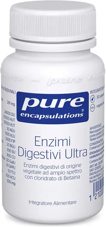 Pure Enzimi Digestivi Ultra Integratore Per la Corretta Digestione 30 Capsule