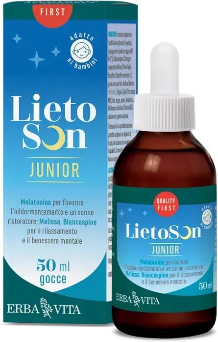 Erba Vita Lietoson Junior Gocce Integratore Per Il Sonno Bambini 50 ml