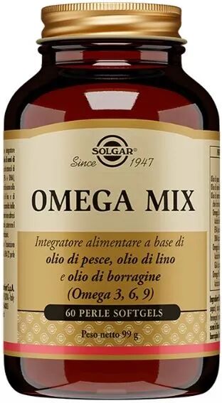 Solgar Omega Mix Integratore Omega3 Acidi Grassi 60 Perle Softgels