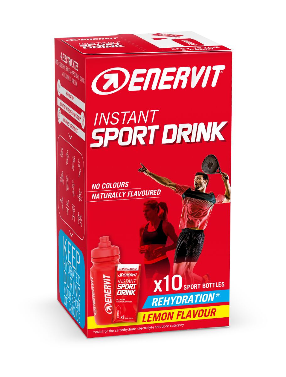 Enervit Istant Sport Drink Bevanda Ipotonica al Gusto Limone 10 Bustine