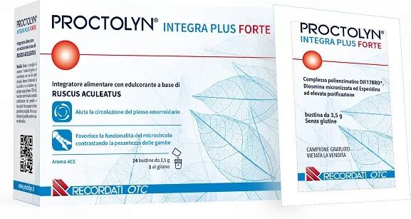 Erba Vita Proctolyn Integra Plus Forte Integratore per Emorroidi 14 bustine