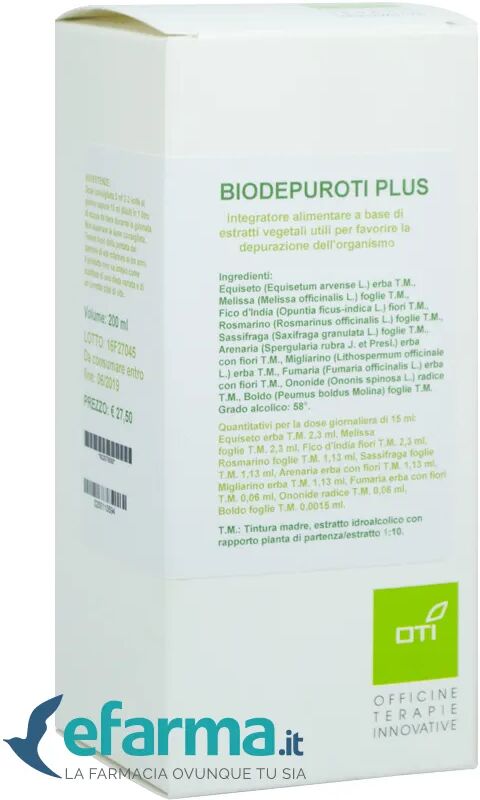 Oti Biodepur Plus Soluzione 200 Ml