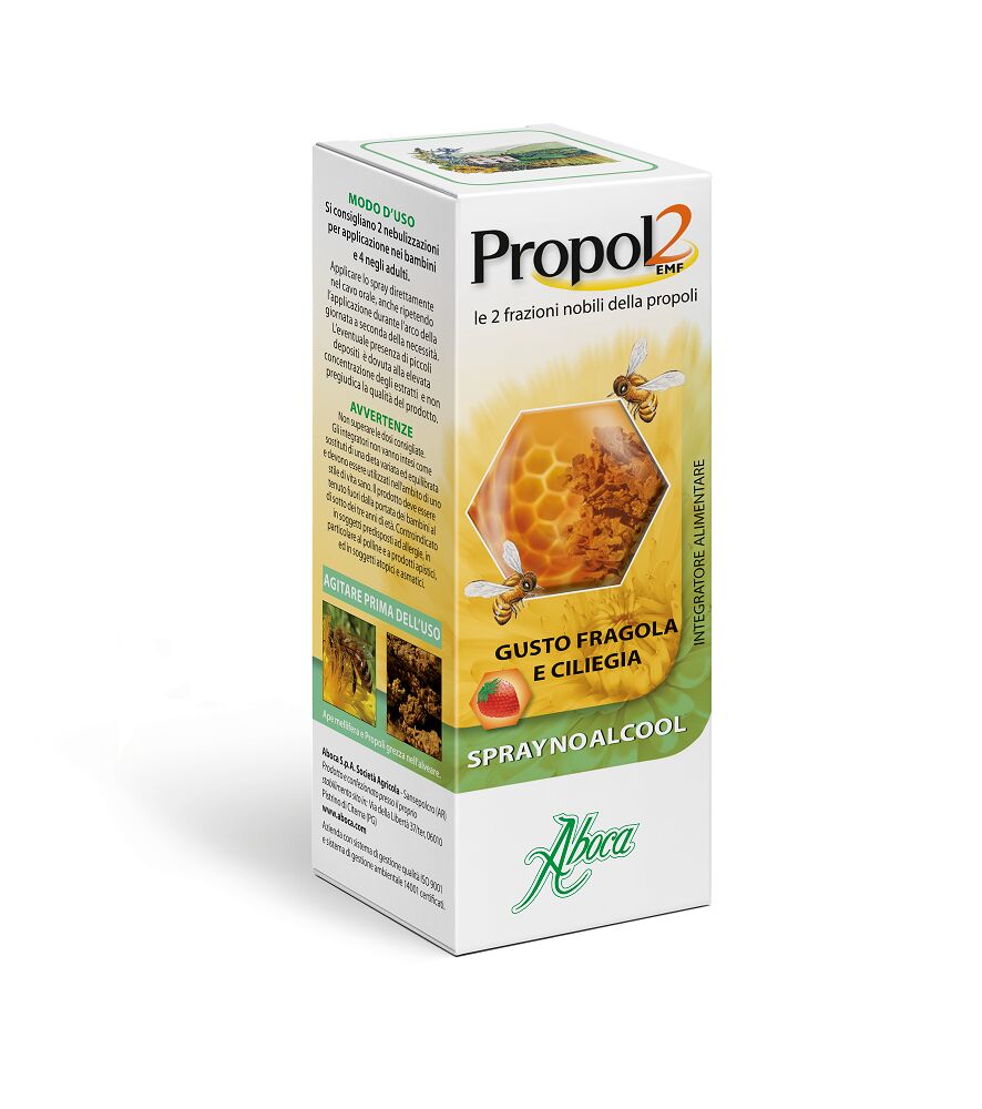 Aboca Propol2 EMF Spray No Alcool Integratore Gola 30 ml