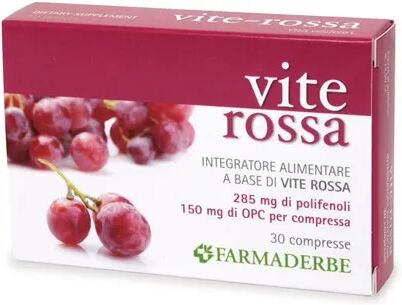 FARMADERBE Vite Rossa Integratore 30 Compresse