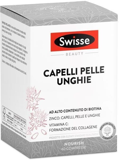 Swisse Capelli Pelle Unghie Integratore Biotina 60 Compresse