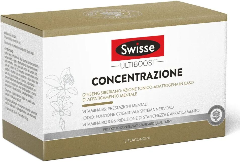 Swisse Concentrazione Integratore Affaticamento Mentale 8 Flaconcini