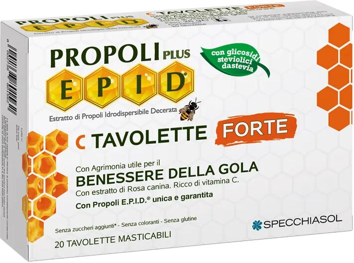 Specchiasol Epid C Tavolette Forte Integratore benessere Gola 20 Tavolette