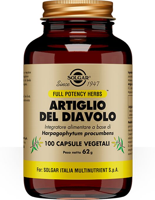 Solgar Artiglio del Diavolo Integratore Articolare 100 Capsule