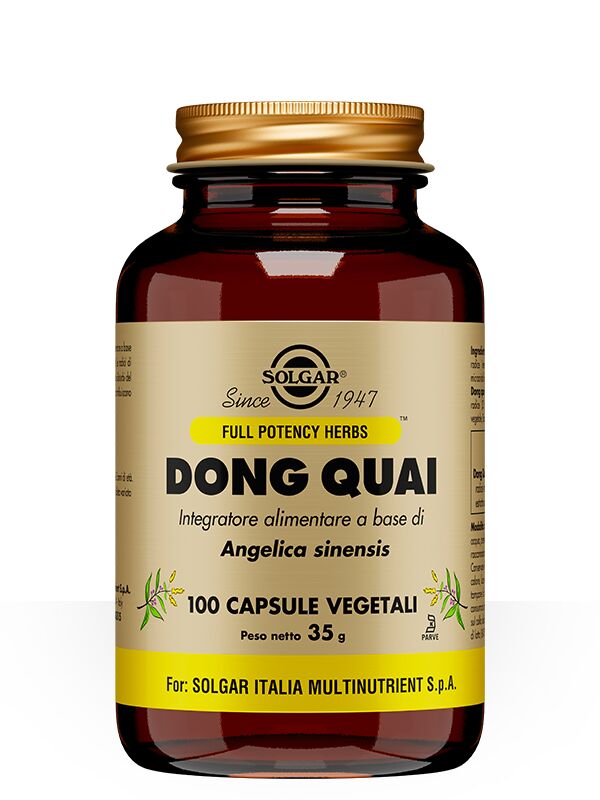 Solgar Dong Quai Integratore Ciclo Mestruale Menopausa 100 Capsule Vegetali