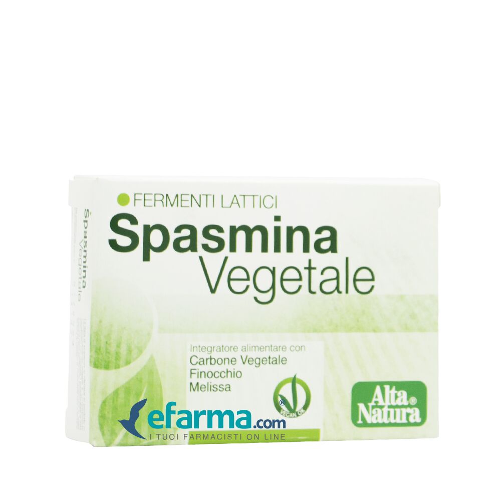 ALTA NATURA Spasmina Vegetale Integratore di Fermenti Lattici 30 Opercoli