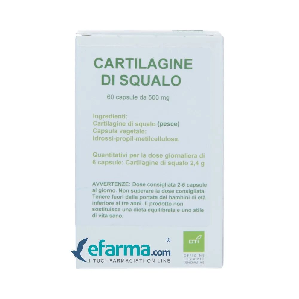 Oti Cartilagine Di Squalo Polvere Integratore Per La Cartilagine 60 Capsule