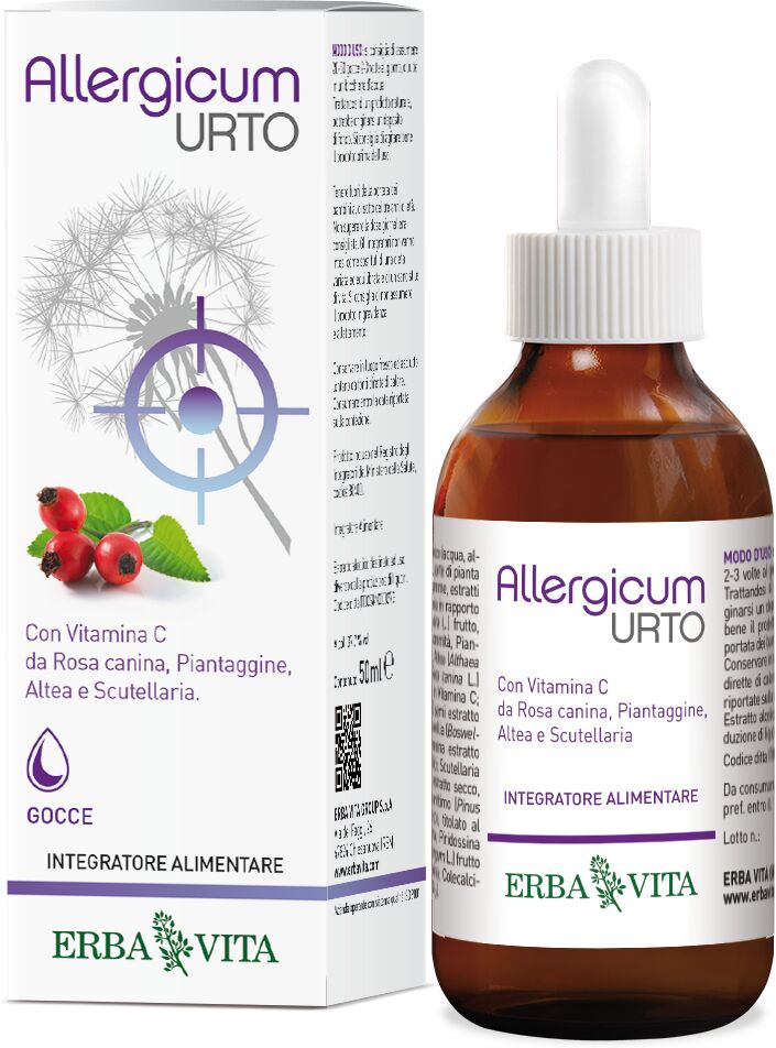 Erba Vita Allergicum Urto Gocce Integratore Sistema Immunitario 50 ml