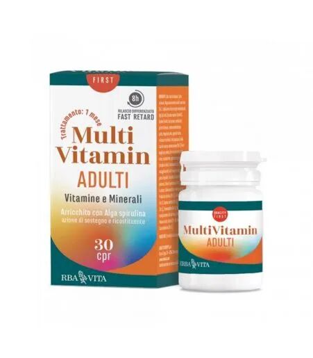 Erba Vita MultiVitamin Adulti Integratore Vitamine e Minerali 30 Compresse