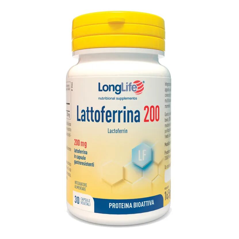 LongLife Lattoferrina 200 mg Integratore 30 Capsule