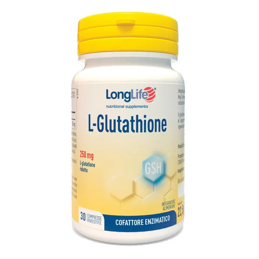 LongLife L-Glutathione 250 mg Integratore 30 Compresse