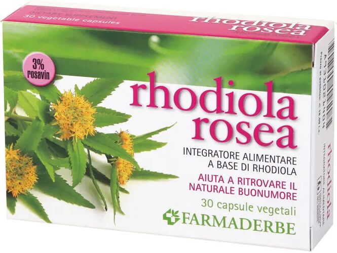 FARMADERBE Rhodiola Rosea Integratore 30 Capsule