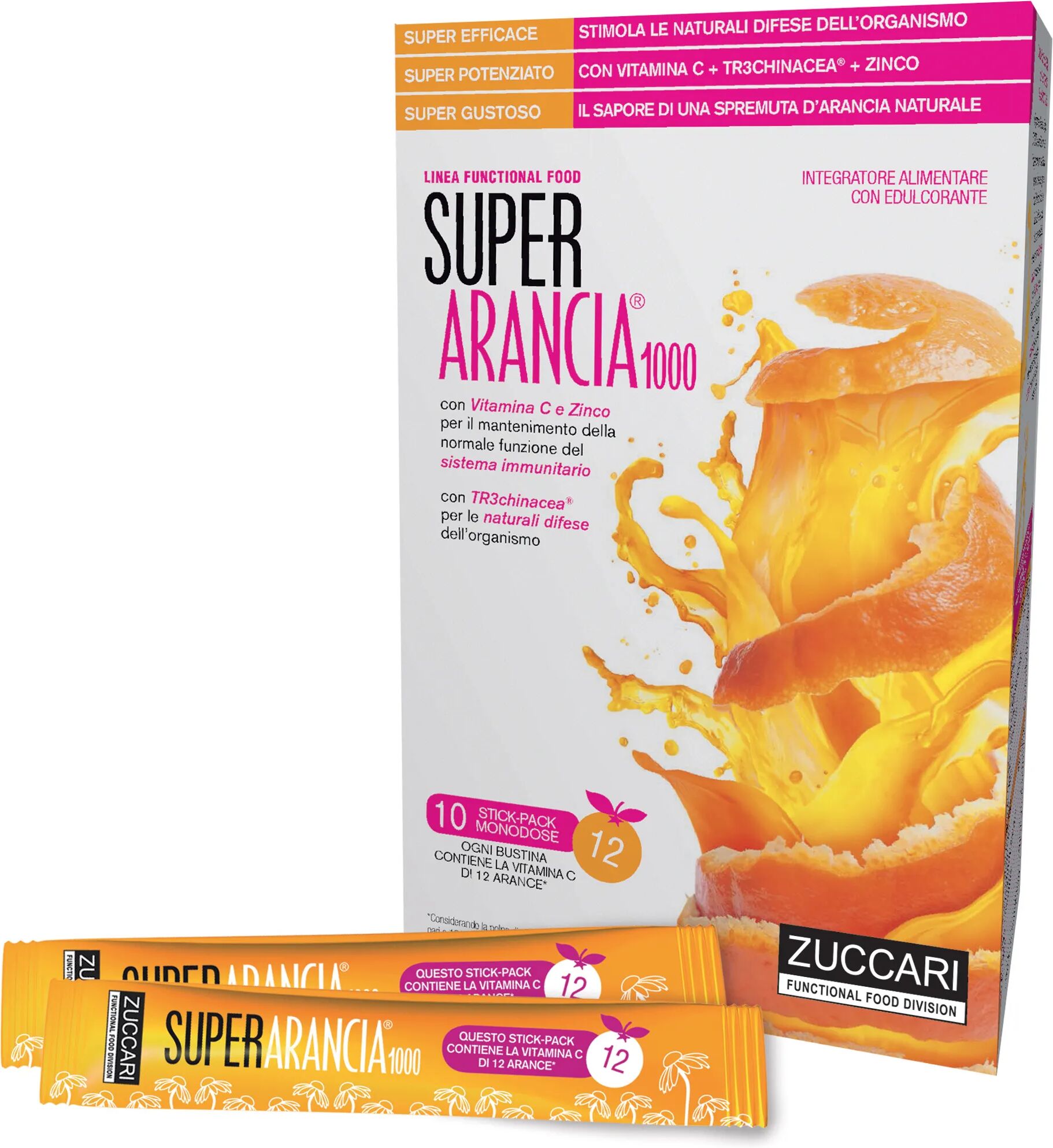 Zuccari Super Arancia 1000 Integratore 10 Bustine Stick