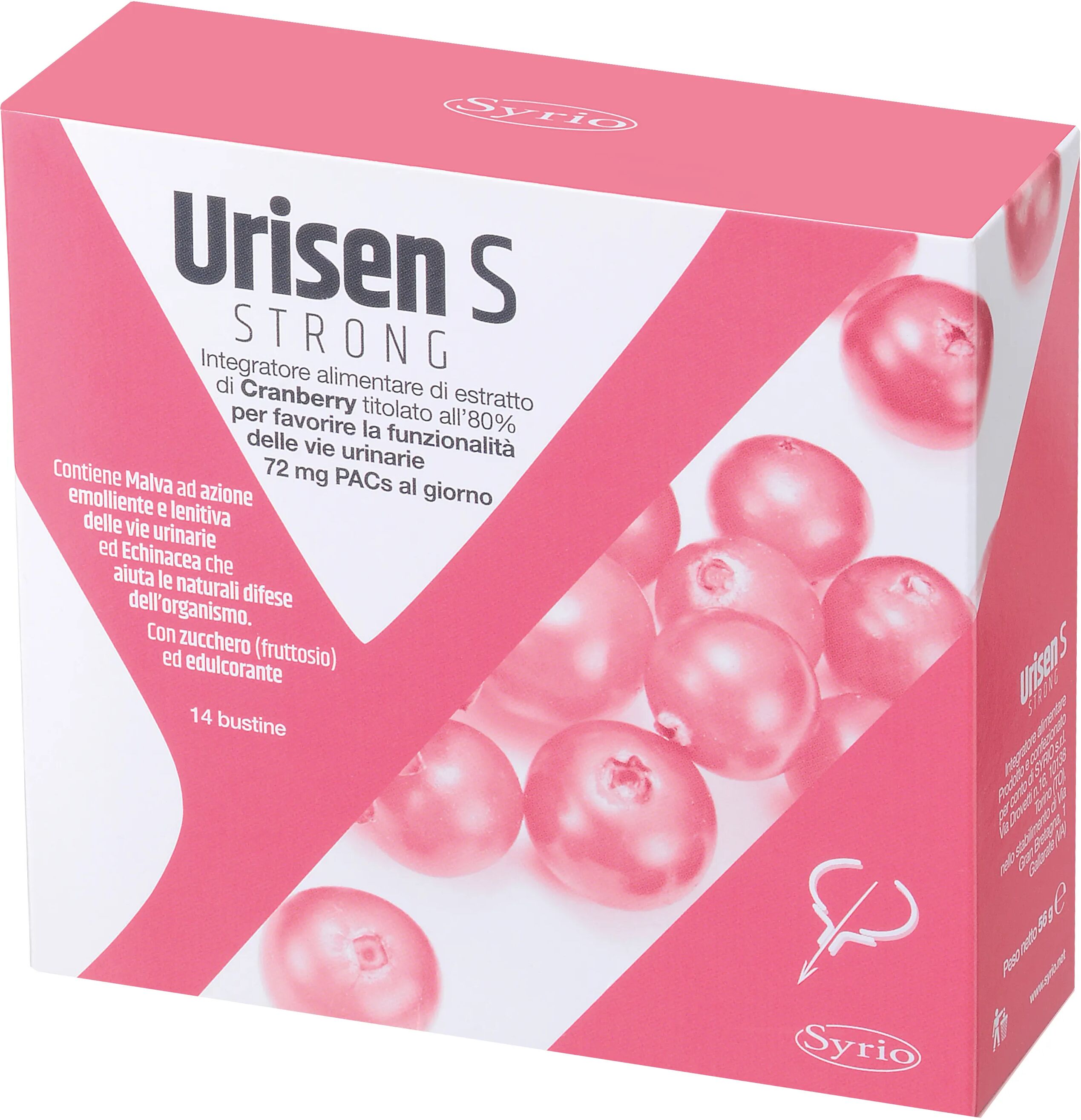 Urisen Plus Integratore Benessere Vie Urinarie 7+7 Bustine