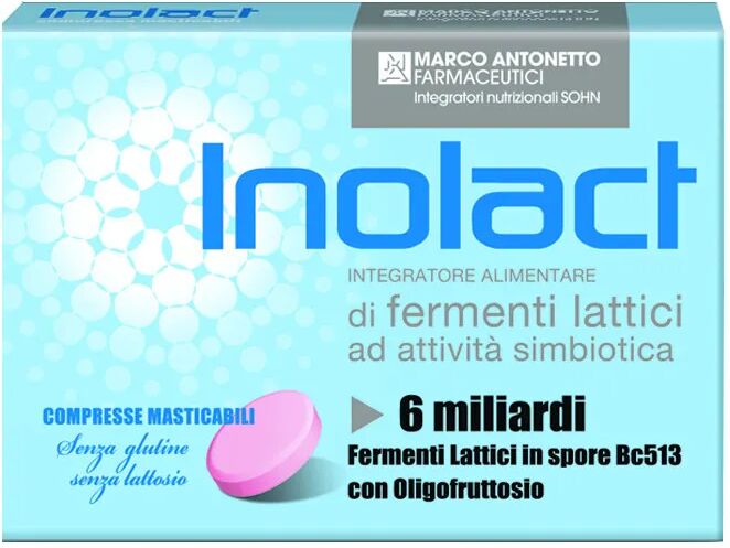 MARCO ANTONETTO Inolact Integratore di Fermenti Lattici 20 Compresse Masticabili